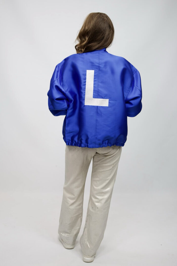 Embroidery Initial Bomber Jacket - Image 5
